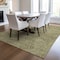 Homeroots 10' X 14' Green Beige And Brown Abstract Washable Indoor Outdoor Area Rug 597015 - alternate 9