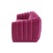 Homeroots 85" Fuchsia Velvet Manufactured Wood Sofa 543935 - alternate 9