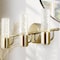 Jonathan Y Bolha 18" 3-Light Minimalist Modern Bubble Acrylic/Iron Integrated LED Vanity Light, Brass Gold JYL7224B - alternate 14