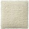 Homeroots 20" Ivory Wool Blend Throw Pillow With Texture 527786 - alternate 4
