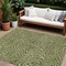 Homeroots 9' X 12' Olive Green And Light Green Abstract Washable Indoor Outdoor Area Rug 598990 - alternate 1