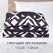 Lavish Home 2-Piece Twin Quilt Set Bedspread & Pillow Sham with Stylish Geometric Pattern Lightweight Quilt Set 66-003-PRT-GT - alternate 9