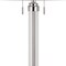 Homeroots 60" Chrome Two Light Traditional Shaped Floor Lamp With White Rectangular Shade 526273 - alternate 6