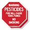 Signmission Warning Pesticides Fire Will Cause, 10 inch X 10 inch, Aluminum Metal Signs, 2PK OC-A-2PACK-10-341 - alternate 1