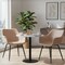 Leisuremod Markley Modern Leather Dining Arm Chair in Taupe, 2PK EC26TP2 - alternate 10