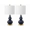 Jonathan Y Anya 20.5" Mini Glass Table Lamp, Navy, 2PK JYL1028F-SET2 - alternate 5