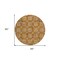 Homeroots 8' Copper And Beige Round Floral Washable Indoor Outdoor Area Rug 595981 - alternate 8