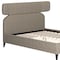 Homeroots Brown Solid Wood And Upholstery Queen Bed Frame 583184 - alternate 8