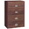Fireking 4 Drawer, 1 Hr Fire & impact rated, 38" wide lateral Light Walnut 4-3822-CLW - alternate 1