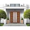 Vdomdoors Front Exterior Prehung Metal-Plastic Double Doors / MANUX 8088 Walnut / Office Commercial and Resid MANUX8088DEXD-WLN-LH-W72xH80 - alternate 3