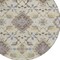 Homeroots 8' Ivory Brown And Green Round Oriental Washable Indoor Outdoor Area Rug 597694 - alternate 7