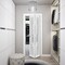 Sartodoors Sliding Closet Bi-fold Doors, Felicia 3312 White Silk with Frosted Glass, Sturdy Tracks Moldings T FELICIA3312BF-WS-64 x 84 (2* 32x84) - alternate 5