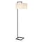 Homeroots 68" Black Floor Lamp With White Frosted Glass Rectangular Shade 523417 - alternate 7