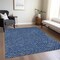 Homeroots 3' X 5' Navy Blue Gray And Ivory Polka Dot Washable Indoor Outdoor Area Rug 599058 - alternate 8