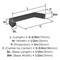 Amerock Evolve 3-3/4 inch (96mm) Center-to-Center Oil-Rubbed Bronze Cabinet Pull, 25PK 25VMP37071ORB - alternate 4