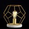 Jonathan Y James 10" MidCentury Glam Metal/Marble Geometric LED Table Lamp, Brass JYL1047A - alternate 9