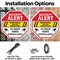 Signmission Security Alert Trespassers Will Be, 10 inch X 10 inch, Aluminum Metal Signs, 2PK OC-A-2PACK-10-5 - alternate 5