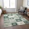 Homeroots 3' X 5' Green And Ivory Geometric Washable Indoor Outdoor Area Rug 605031 - alternate 9