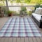 Homeroots 8' X 10' Purple Aqua And Beige Plaid Washable Indoor Outdoor Area Rug 601425 - alternate 7