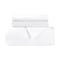 Homeroots White Queen Cotton Blend 0 Thread Count Washable Duvet Cover Set 528423 - alternate 8