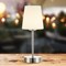 Jonathan Y Carson 12.75" Modern Minimalist Iron Rechargeable Integrated Portable LED Table Lamp, Nickel/White JYL7110A - alternate 11