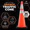 Xpose Safety Traffic Safety Cone, 36 in, PVC, Dual 6 in & 4 in Reflective Collar, DOT Approved, Orange, 48 pk OTC36-64-48-X - alternate 7
