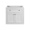 James Martin Vanities Chicago 30 in Single Vanity, Glossy White, w/ Single Hole 3CM White Zeus Silestone Top & Backsplash 503-V30-GW-1WZ - alternate 6
