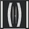 Vdomdoors Aluminum Double Doors Deux 6500 Black Enamel Frosted Glass 2 Sidelights Entry Modern Painted 100x96 DEUX6500DEXD-BLK-W14+72+14xH96-RH-I - alternate 6