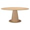 Homeroots 71" Natural Wood Pedestal Base Oval Dining Table 623358 - alternate 7
