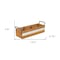 Homeroots 15" Brown Solid Wood And Metal Box 487952 - alternate 6
