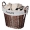 Wickerwise Handwoven Laundry Basket with Liner & Handles - Boho Decorative Storage Hamper for Clothes QI003106.BN.NEW - alternate 1
