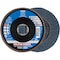 Pferd 5'' X-LOCK POLIFAN Flap Disc - Z SG POWER STEELOX, Zirconia, 40 Grit, Conical 60778 - alternate 1