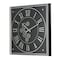 Homeroots 24" Black and Silver Vintage Style Gears Square Wall Clock 401314 - alternate 6