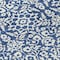 Homeroots 8' Navy Blue And Ivory Round Damask Washable Indoor Outdoor Area Rug 595171 - alternate 8