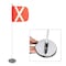 Safetywhips Warning Whip Light Duty Whip with Flag, White Whip, Orange Flag, White Reflective X, 36 Length LWM03-SXW - alternate 1