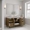 James Martin Vanities Chicago 60'' D Vanity, Walnut Whisper, w/ Victorian Sil Silestone Top w/FreePower Wireless Charger 503-V60D-WLW-FVSL - alternate 9