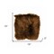 Homeroots 15" X 15" Brown Synthetic Solid Color Pad 328321 - alternate 4