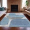 Homeroots 10' X 14' Denim Blue And Gray Abstract Washable Indoor Outdoor Area Rug 632154 - alternate 7