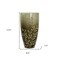 Homeroots 15" Dark Olive Green And Gold Branch Patterned Glass And Aluminum Table Vase 574250 - alternate 7