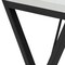Homeroots 55" White and Black Wood and Metal Writing Desk With Three Drawers 543794 - alternate 7