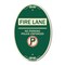 Signmission Fire Lane - No Parking Police Enforced With , 12 In X 18 In Architectural, Heavy Gauge Aluminum A-OV-G-1218-24005 - alternate 1