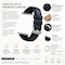 Elegani Leather Band Compatible with Apple Watch 41mm, Blue, Blue/Rose Gold/Yellow Gold Buckle OWLSPAM-BLU-41 - alternate 4