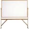 Ghent Dry Erase Board, Plastic, 72 in, 48 in, Wood Frame, White, Gloss RMM46 - alternate 1