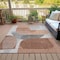 Homeroots 10' X 14' Rust And Gray Abstract Washable Indoor Outdoor Area Rug 632178 - alternate 7