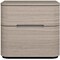 Homeroots 20" Beige Wood Two Drawer Nightstand 719563 - alternate 5