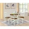 Whitewood Industries Rectangular Extension Dining Table W/ 4 Chairs, 36 in W, 30.1 in L, 48 in H, Parawood, 5 K79-36RXT-27B-C2-4 - alternate 4