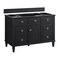 James Martin Vanities Lorelai 48'' S Vanity, Black Onyx w/ Jasmine Pearl Silestone Top w/FreePower Wireless Charger 424-V48-BKO-FEJP - alternate 9
