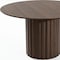Homeroots 52" Brown Wood Pedestal Base Round Top Dining Table 720649 - alternate 6