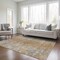 Homeroots 8' X 10' Terra Cotta Silver And Charcoal Oriental Washable Indoor Outdoor Area Rug 588849 - alternate 7
