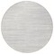 Homeroots 8' Silver And Ivory Round Abstract Washable Indoor Outdoor Area Rug 613123 - alternate 6